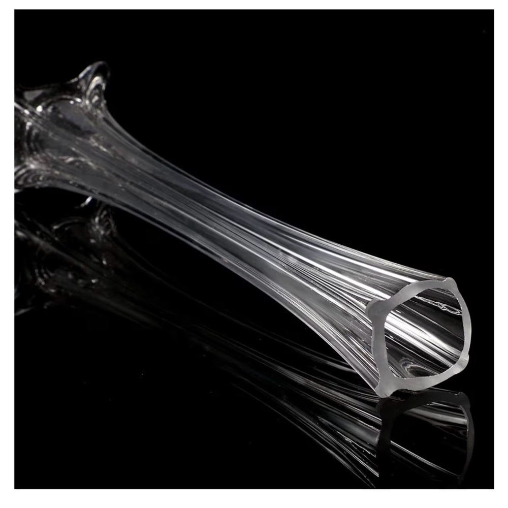 ⭐️4 Pcs Eiffel Tower Vase Glass Clear Eiffel Tower Vases Table Centerpiece 19.7” - Picture 5 of 8